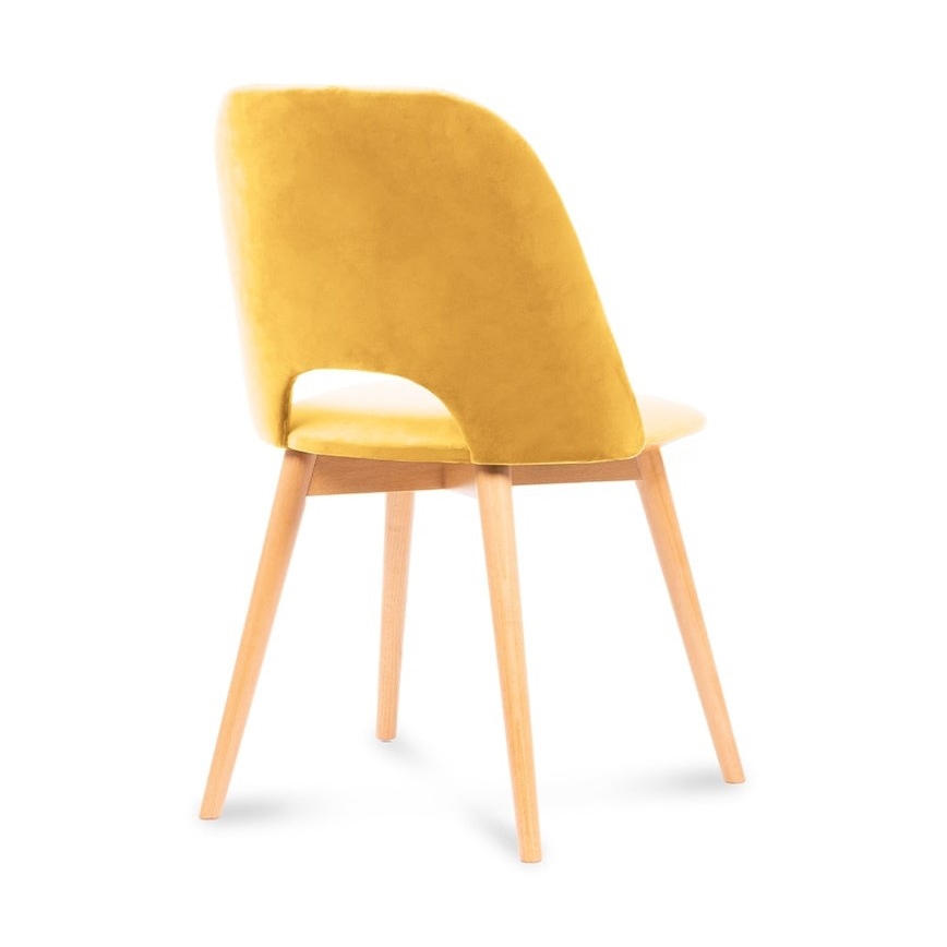 Ruokatuoli TINO 86x48 cm keltainen/vaalea tammi