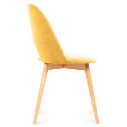 Ruokatuoli TINO 86x48 cm keltainen/vaalea tammi