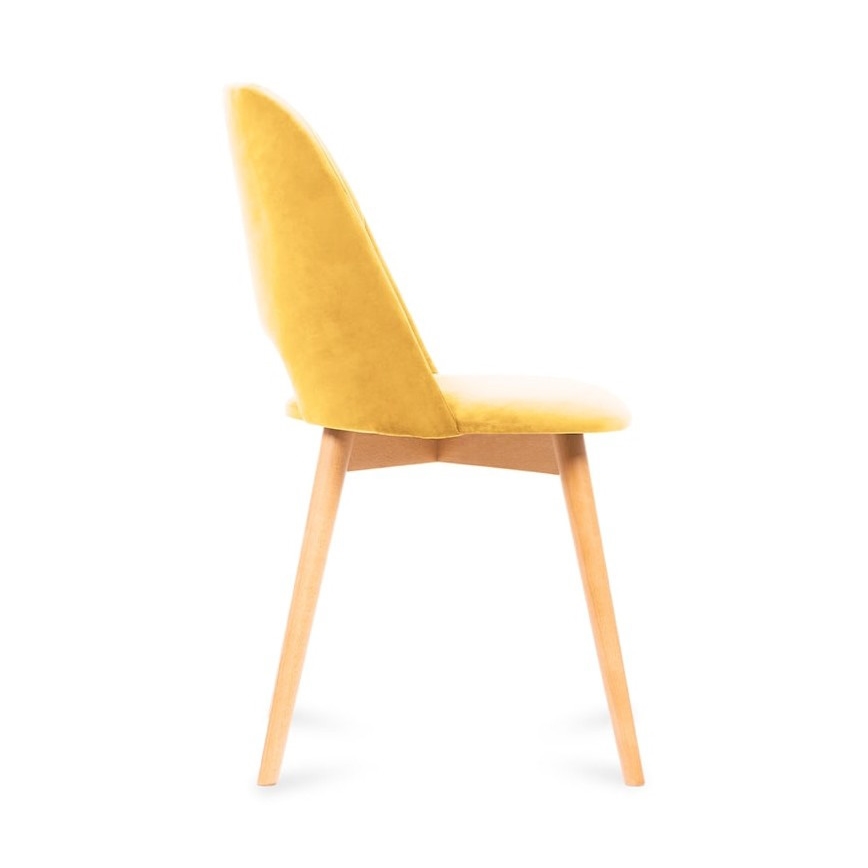 Ruokatuoli TINO 86x48 cm keltainen/vaalea tammi
