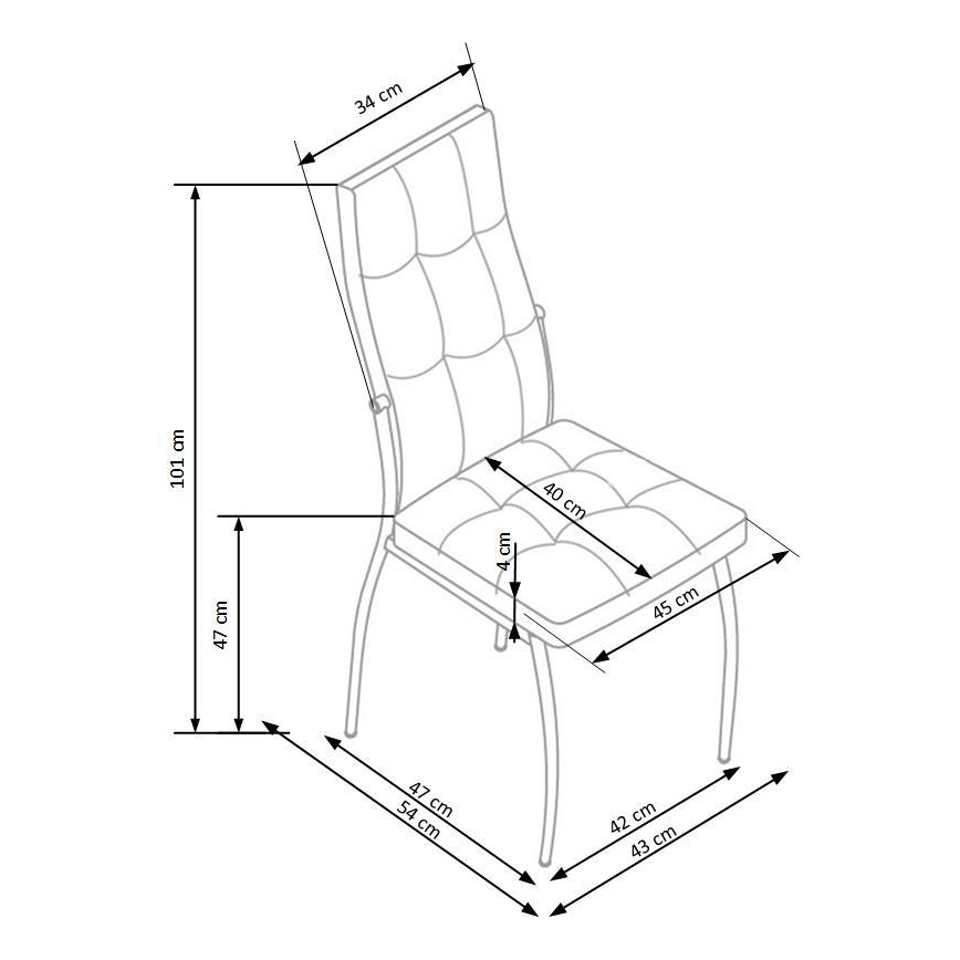 Ruokatuoli WARMIS, 1 kpl, harmaa