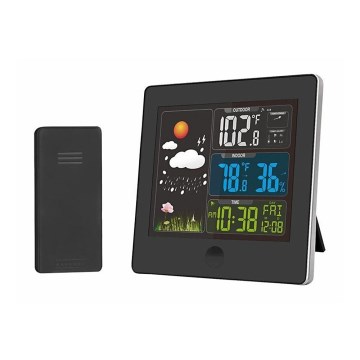 Sääasema LCD-näytöllä 230V musta