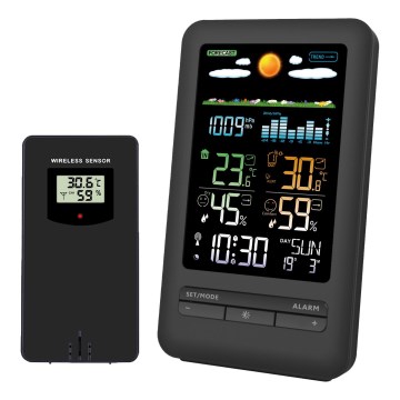 Sääasema LCD-näytöllä 2xAA musta