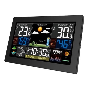 Sääasema värillisellä LCD-näytöllä 2xAA/5V