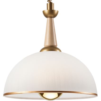 Säilytettävä kattovalaisin CHIARA 1xE27/60W/230V beige/pyökki
