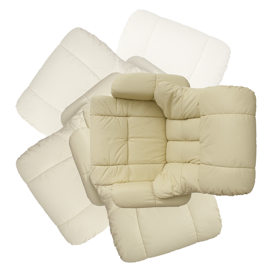 Säädettävä nojatuoli HABI kermanvärinen/luonnonvärinen tammi