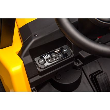 Sähköauto CAT 60W/7500 mAh keltainen/musta + kauko-ohjaus