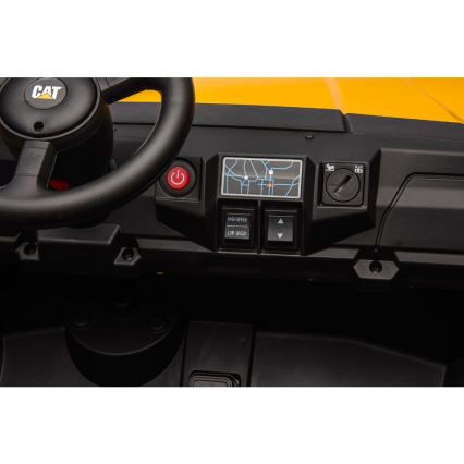 Sähköauto CAT 60W/7500 mAh keltainen/musta + kauko-ohjaus
