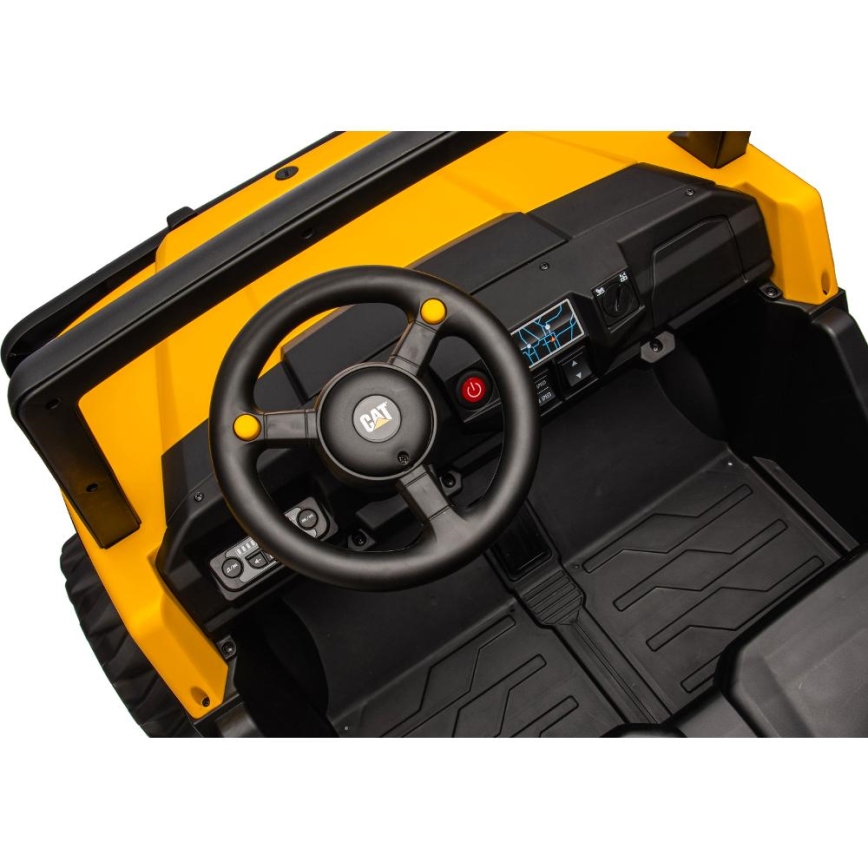 Sähköauto CAT 60W/7500 mAh keltainen/musta + kauko-ohjaus