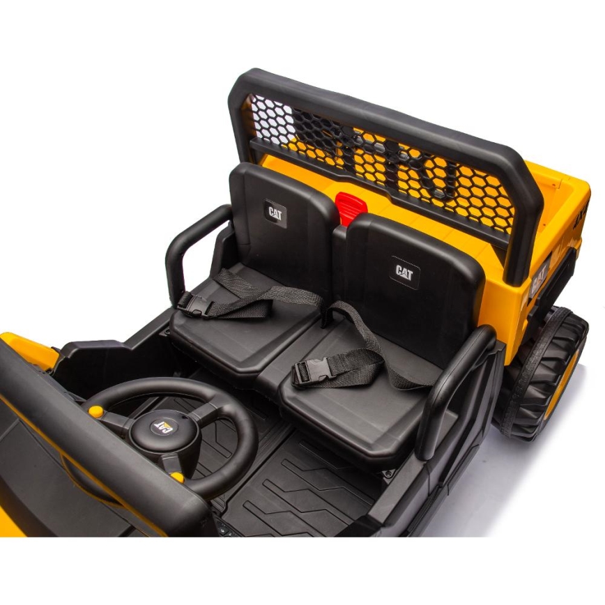 Sähköauto CAT 60W/7500 mAh keltainen/musta + kauko-ohjaus