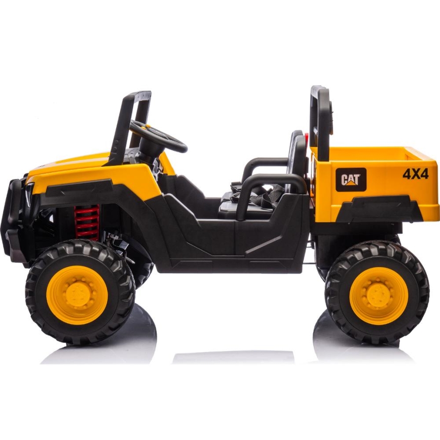 Sähköauto CAT 60W/7500 mAh keltainen/musta + kauko-ohjaus