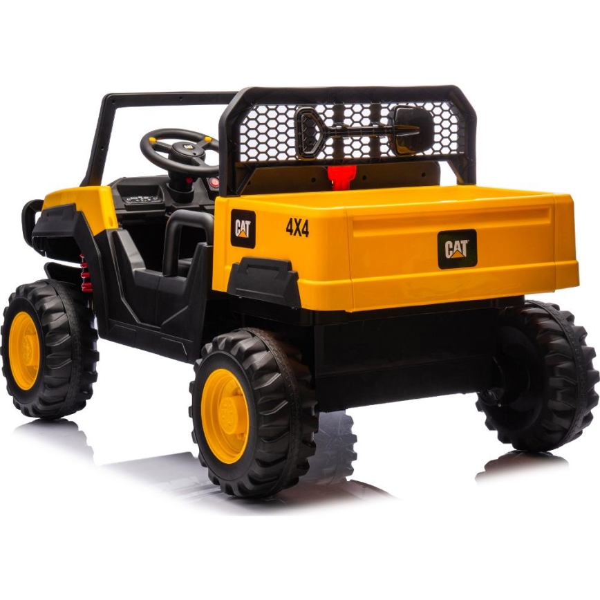 Sähköauto CAT 60W/7500 mAh keltainen/musta + kauko-ohjaus