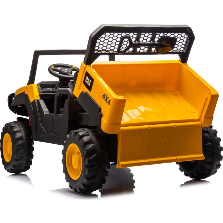 Sähköauto CAT 60W/7500 mAh keltainen/musta + kauko-ohjaus