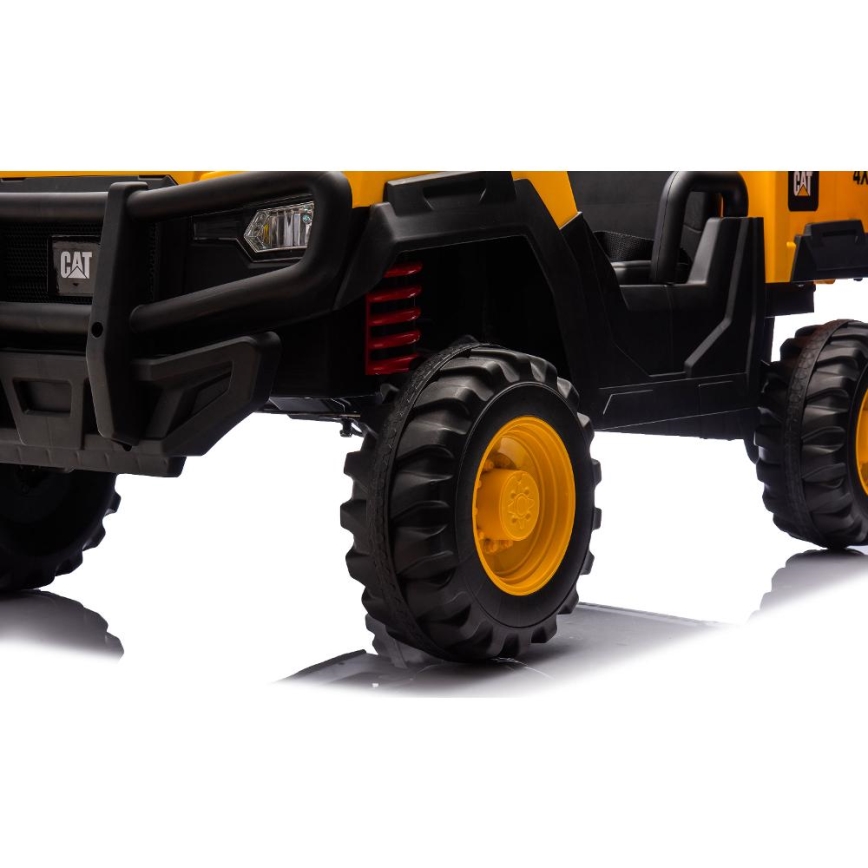 Sähköauto CAT 60W/7500 mAh keltainen/musta + kauko-ohjaus