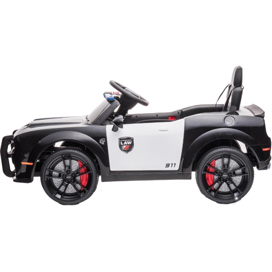 Sähköauto Dodge Challenger Poliisi 50W/4500 mAh musta/valkoinen