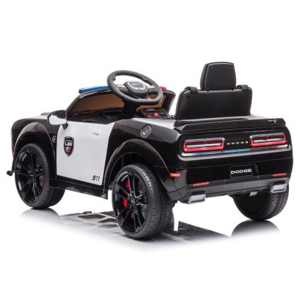 Sähköauto Dodge Challenger Poliisiauto 50W/4500 mAh  musta/valkoinen