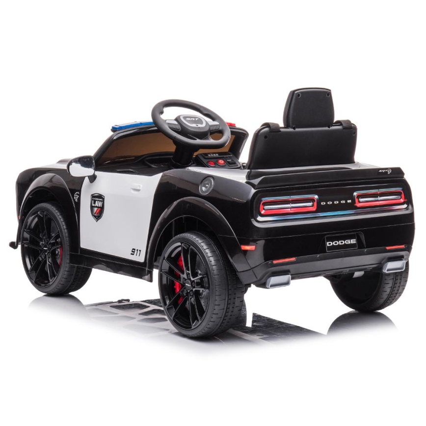 Sähköauto Dodge Challenger Poliisiauto 50W/4500 mAh  musta/valkoinen