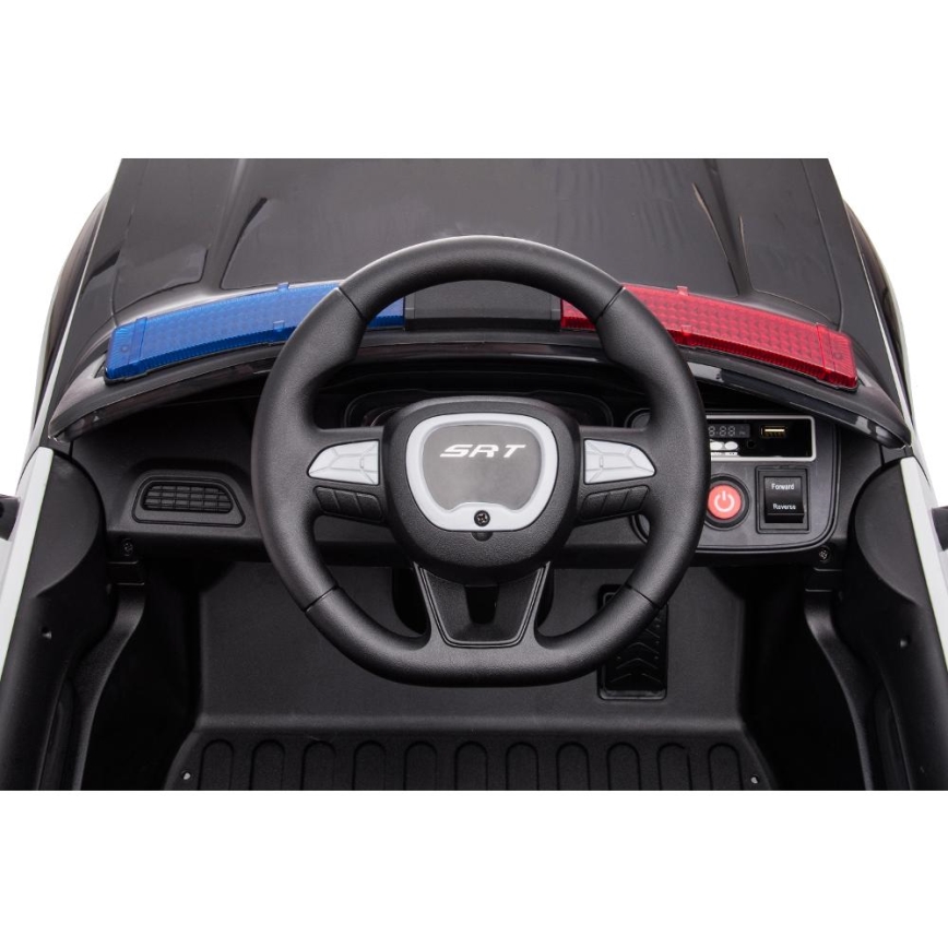 Sähköauto Dodge Challenger Poliisiauto 50W/4500 mAh  musta/valkoinen