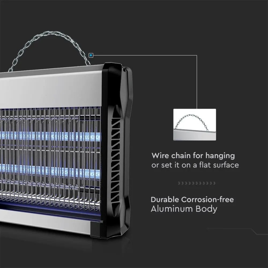 Sähköinen hyönteissuoja 2x10W/230V 80 m²