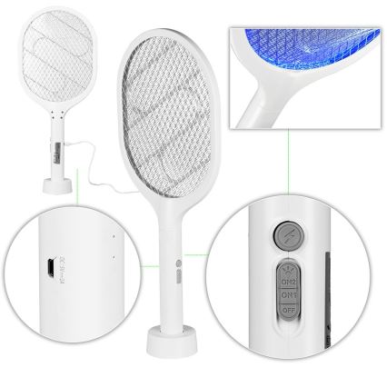 Sähköinen LED-hyönteisloukku 2in1 800 mAh/5V