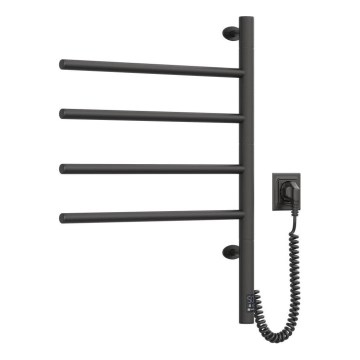 Sähköinen pyörivä pyyhekuivain termostaatilla ARABESQUE 150W/230V 64,6 cm IP44 musta