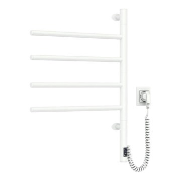 Sähköinen pyörivä pyyhekuivain termostaatilla ARABESQUE 150W/230V 64,6 cm IP44 valkoinen