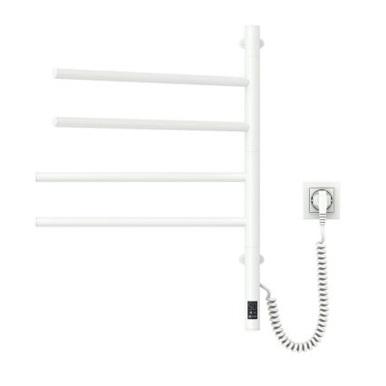 Sähköinen pyörivä pyyhekuivain termostaatilla ARABESQUE 150W/230V 64,6 cm IP44 valkoinen