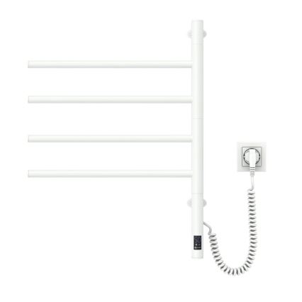 Sähköinen pyörivä pyyhekuivain termostaatilla ARABESQUE 150W/230V 64,6 cm IP44 valkoinen