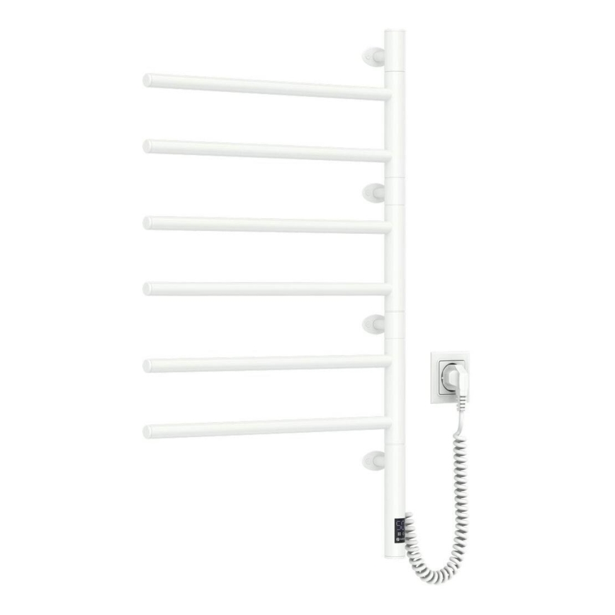 Sähköinen pyörivä pyyhekuivain termostaatilla ARABESQUE 196W/230V 81,8 cm IP44 valkoinen