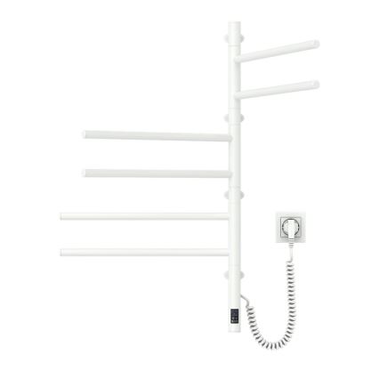 Sähköinen pyörivä pyyhekuivain termostaatilla ARABESQUE 196W/230V 81,8 cm IP44 valkoinen