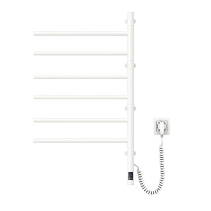 Sähköinen pyörivä pyyhekuivain termostaatilla ARABESQUE 196W/230V 81,8 cm IP44 valkoinen