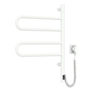Sähköinen pyörivä pyyhekuivain termostaatilla FOUETTE 128W/230V 64,6 cm IP44 valkoinen