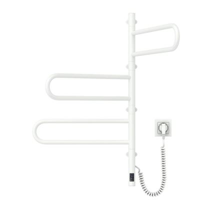 Sähköinen pyörivä pyyhekuivain termostaatilla FOUETTE 185W/230V 81,8 cm IP44 valkoinen