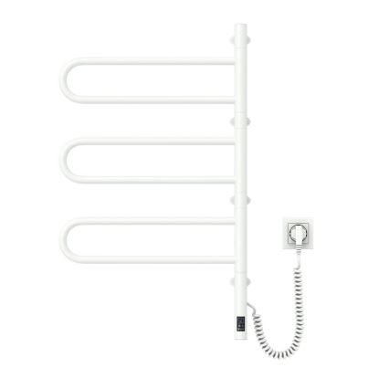 Sähköinen pyörivä pyyhekuivain termostaatilla FOUETTE 185W/230V 81,8 cm IP44 valkoinen