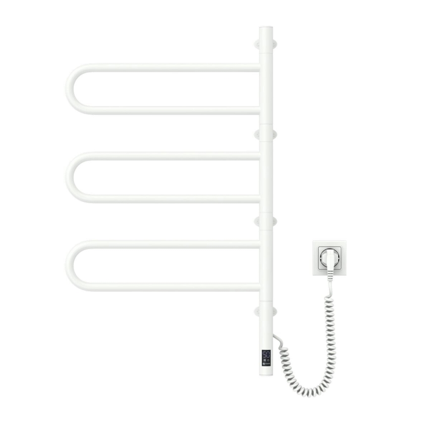 Sähköinen pyörivä pyyhekuivain termostaatilla FOUETTE 185W/230V 81,8 cm IP44 valkoinen