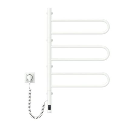 Sähköinen pyörivä pyyhekuivain termostaatilla FOUETTE 185W/230V 81,8 cm IP44 valkoinen