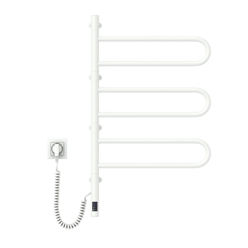 Sähköinen pyörivä pyyhekuivain termostaatilla FOUETTE 185W/230V 81,8 cm IP44 valkoinen