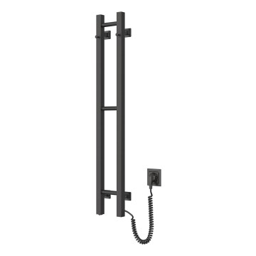 Sähköinen pyyhekuivain SILOUETTE 187W/230V 101,1 cm IP44 musta oikea kulmikas