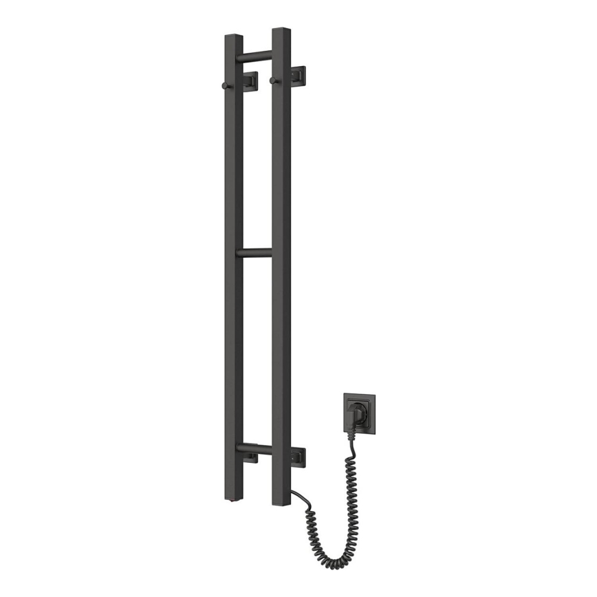 Sähköinen pyyhekuivain SILOUETTE 187W/230V 101,1 cm IP44 musta oikea kulmikas
