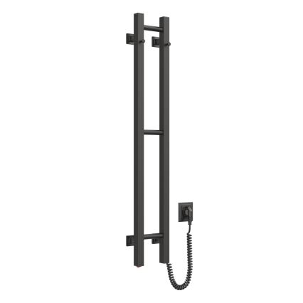 Sähköinen pyyhekuivain SILOUETTE 187W/230V 101,1 cm IP44 musta oikea kulmikas