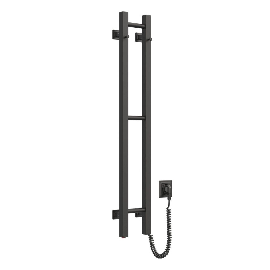 Sähköinen pyyhekuivain SILOUETTE 187W/230V 101,1 cm IP44 musta oikea kulmikas