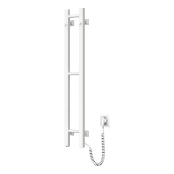 Sähköinen pyyhekuivain SILOUETTE 187W/230V 101,1 cm IP44 valkoinen oikeanpuoleinen kulmikas