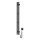 Sähköinen pyyhekuivain termostaatilla SILOUETTE 187W/230V 120,6 cm IP44 musta oikea kulmikas