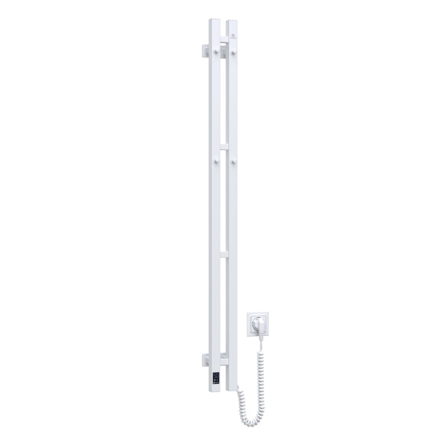 Sähköinen pyyhekuivain termostaatilla SILOUETTE 187W/230V 120,6 cm IP44 valkoinen oikea kulmikas