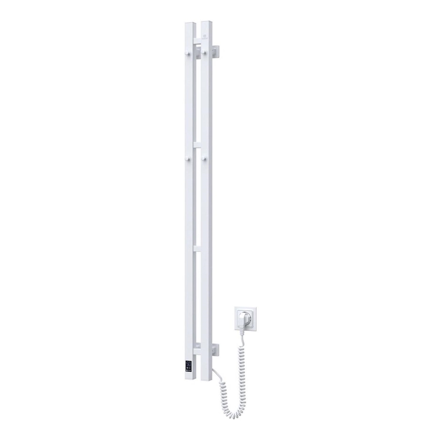 Sähköinen pyyhekuivain termostaatilla SILOUETTE 187W/230V 120,6 cm IP44 valkoinen oikea kulmikas
