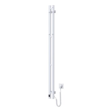Sähköinen pyyhekuivain termostaatilla SILOUETTE 200W/230V 150,6 cm IP44 valkoinen oikeanpuoleinen