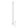 Sähköinen pyyhekuivain termostaatilla SILOUETTE 200W/230V 150,6 cm IP44 valkoinen oikeanpuoleinen