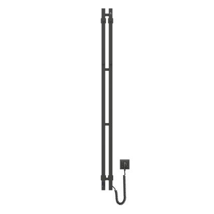 Sähköinen pyyhekuivain termostaatilla SILOUETTE 200W/230V 150,6cm IP44 musta oikea