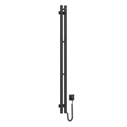 Sähköinen pyyhekuivain termostaatilla SILOUETTE 200W/230V 150,6cm IP44 musta oikea