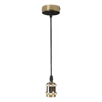 Sähköjohto 1xE27/20W/230V kultainen