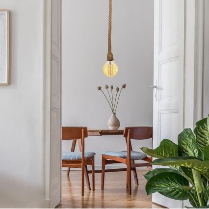 Sähköjohto 1xE27/60W/230V 1 m